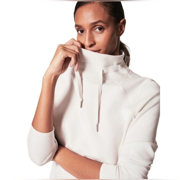 SPANX Tops - Spanx AirEssentials 'Got-Ya-Covered' Pullover Small White Cloud